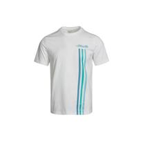 Adidas Neo Striped Letter Print Round Neck T-Shirt Men Tops White GS2579 XXL