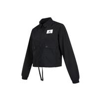 Jordan Essentials Lightweight Water-Resistant Woven Shorts Jacket Women Outerwear Black DD6993-010 S black