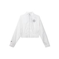 Nike Plaid Wind-Resistant Sports Jacket Women Tops White CZ8235-100 XL