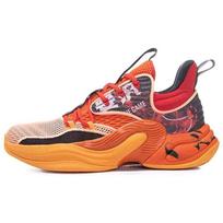 Anta Heat Wave 2 Shock Absorbing Durable Mid-Top Basketball Shoes Men Basketball Shoes Orange 112031105-3 44.5
