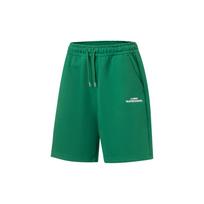Li Ning Golden Era Letter Embroidery Loose Straight Leg Five-Point Shorts Men shorts Cool-Green AKST051-1 S
