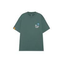 Li Ning Urban Outdoor Series Letter Pattern Printed Round Neck Loose Short Sleeve T-Shirt Men Tops Mugwort-Green AHSR983-2 L