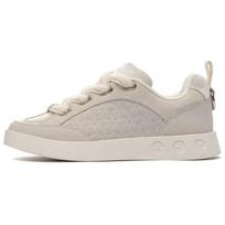 Li-Ning 1990 Wind Chime Retro Color Block Non-Slip Wear-Resistant Low-Top Skate Shoes Women sneaker Pearl-White ALFS178-2 36⅓
