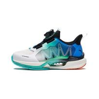 Anta Kids Wind Chaser 6.0 Test Measurement Shock Absorption Wear Resistant Low Top Running Shoes Kids Running Shoes White Blue Green 312429901-1 29