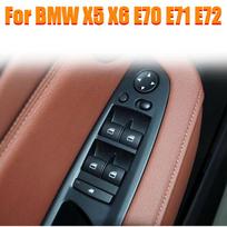 Naujos kairės pusės vairuotojo durelių traukimo rankenų komplektas Auto salono atsarginės dalys BMW X5 X6 E70 E71 Black-Left-Rear