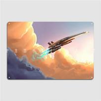 Normandy Sr2-Mass Effect Metal Sign Retro Wall Decor Home pub Tin sign Posters 20x30cm