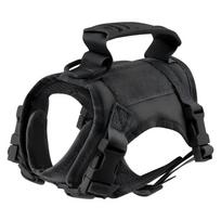 Waterproof Tactical Adjustable Cat Harness Vest for Outdoor Adventures One Size juoda