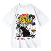 Super Saiyan 2 Gohan Dragon Ball TShirt Epic Cell Battle Graphic Tee 100 Cotton Crew Neck Anime Action Streetwear Fashion Tops S