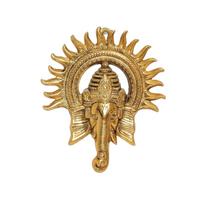 KridayKraft Metal Ganesha ji Statue,Ganpati Wall Hanging Sculpture Lord Ganesh Idol Lucky