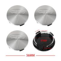 4pcs For Tesla Model 3 Model S Model X Model Y Cybertruck Roadster Car Badge Wheel Center Hub Cap Cover Accessories Auto Styling sidabras