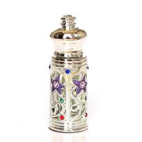 Nauji 3 ml kvepalų buteliukai Dekoratyvūs tušti Egipto aliejaus buteliukai Įpilami Elegantiškas Vidurio Rytų buteliukas kvepalams sidabras