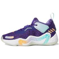 Adidas D.O.N. Issue #3 Big Kids Jazz Kids Sneakers Purple Team-College-Purple Acid-Orange GZ5488 38⅔