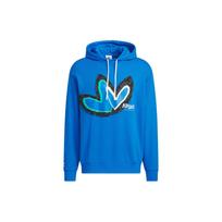 Adidas Originals Clover Special Edition Love Logo Hoodie Unisex Tops Blue IK8650 S blue