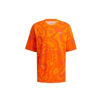 Adidas NEO Camo Print Loose-Fit Sport T-Shirt Men Tops Orange HE7939 L