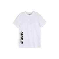 Adidas Originals Trefoil NMD Letter Logo Short Sleeve T-Shirt Men Tops White DX4206 L white