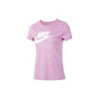 Nike Sportswear Essential Classic Logo Short Sleeve T-Shirt Women Tops Pink BV6170-695 L white
