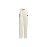 Adidas Neo Solid Color Patch Logo Elastic Waist Straight Leg Track Pants Women Bottoms White HZ2438 XS
