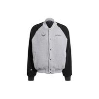 Adidas Originals X Mickey Mouse Glove Pattern Patch Sleeve Varsity Jacket Men Jacket Grey IY2265 A/XS