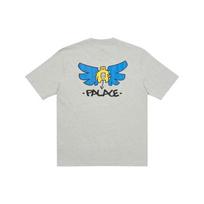 Palace x Slap Magazine Co-Branded Angel Cartoon Print T-Shirt Unisex Tops Gray P20TS252 XL