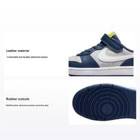 Nike Court Borough Low 2 PS Pilkas Rūkas Mystic Navy Vaikų Sportbačiai Balti Atomic-Green BQ5451-016 28 white