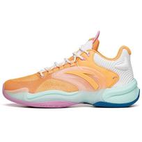 Anta Heat Wave 3 Shock Absorption Non-Slip Mid-Top Basketball Shoes Men Basketball Shoes Yellow Orange 112131608-4 43