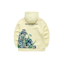 Fila X Van Gogh Museum Collaboration Fanfan Series Sports Casual Knitted Hoodie Women hoodies Radiant-Yellow F11W218201F-YE XL beige