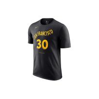 Nike Golden State Warriors 2023-24 Season Stephen Curry 30 Number Letter Print Crew Neck Short Sleeve T-Shirt Unisex T-Shirt Black FN1213-013 XL black