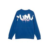 Puma Classics Ftp Crew Tr American Style Solid Color Embroidered Design Round Neck Knitted Long Sleeve Sweatshirt Men sweatshirt Blue 625829-17 S blue