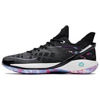 Anta Lightweight Series Shock Absorbing Durable Low Top Basketball Shoes Men sneaker Black Purple 112421614-3 40 black