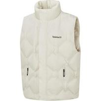 Timberland Comfortable Stand Collar Logo Sports Vest Men Vests White A5RPE-EFL XL