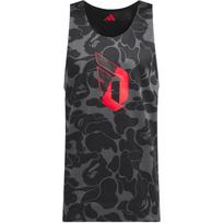 Adidas X Bape Collaboration Dame 9 FW24 Reversible Jersey Men Basketball Jersey Carbon-Gray JF1154 S