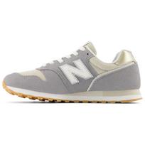 New Balance Nb 373 Comfortable Versatile Mesh Leather Durable Breathable Low Top Running Shoes Women sneaker Gray White WL373PH2 37