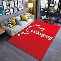 Nurburgring F1 International Track Area Rug,Carpet for Living Room Bedroom Sofa Doormat Decor,KidGame Non-slip FloorMat Alfombra 40x60cm (16x24in)