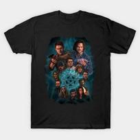 Supernatural The Winchesters ir draugai Vintažiniai marškinėliai SPN Šeima Sam ir Dean Unisex marškinėliai XXL