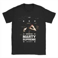 Marty Supreme Ping Pong Movie TShirt for Unisex Women Vintage Pure Cotton Tee Shirt Crew Neck Short Sleeve T Shirt S