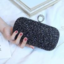 Evening Pink Clutch Designer Bags Women Luxury 2025 Purse Bling Sequins Handbag New Fashion Shoulder Crossbody Small Phone Bag juoda