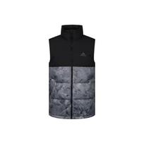 Adidas Tiedye Down Vest High Collar Padded Winter Men Vest Black Grey GE9985 XS