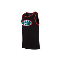 Nike Logo Print Color Block Basketball Vest Men Tops Black BQ3676-010 L