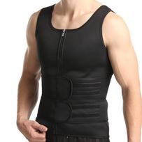 Vyriška dvigubo diržo fitneso liemenė formuojanti figūrą, sustiprinta prakaitavimui guma, priglundanti, su raišteliu, sportinis juosmens ir pilvo diržas, S-4XL XXXXL juoda