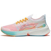 Li Ning Fei Dian Discovery Shock Absorbing Non-Slip Wear-Resistant Low-Top Running Shoes Men Running Shoes White Pink Blue ARMS007-7 44⅓