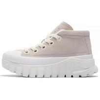 Li Ning Leather Boot Thick Sole Sports Shock Absorption Non-Slip Wear-Resistant Height Increasing Warm Mid-Top Casual Shoes Men boots AZGS143-1 43⅔ gray