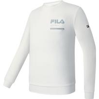 FILA 2023 Autumn New Basic Sports Running Long Sleeve Pullover Fitness Top Men tops Lead Pink White A11M341204FIV XXXL white