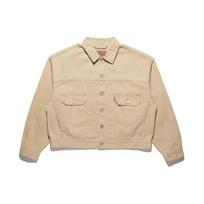 Levis X Doe Collaboration Romantic Shanghai Series Solid Color Long Sleeve Denim Jacket Unisex Jacket Khaki A5392-0001 XL