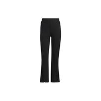 Adidas Neo Vibe Collective Pants Striped Color Block Ribbed Knit Sports Pants Women Pants Black IJ6613 XL white