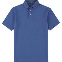 Polo Ralph Lauren Solid Color Pony Embroidered Casual Short Sleeve Polo Shirt Men tops Dark-Blue 710870645-034 L