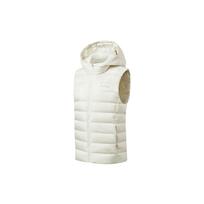 Saucony Solid Color Zip-Up Hooded Down Vest Women vests White SC1239312A-WT02 XXL
