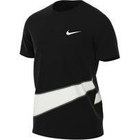 Nike Energy Color Block Logo Letter Print Round Neck Short Sleeve T-Shirt Men Tops Black FB8579-010 XXL