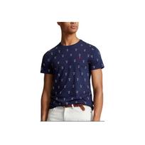 Polo Ralph Lauren Pony Embroidered Crew Neck Short Sleeve T-Shirt Men T-Shirts Blue 710929068-001 L