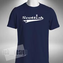 Scottish Mens T-Shirt Football UK Great Britain Euro World Cup Patriotic M