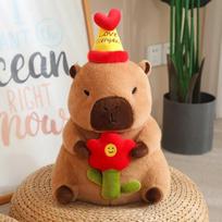 Birthday Capybara Plush Toy Soft Stuffed Animals Cute Gifts for Kids Girls Capibaras Peluche Doll Kapibara gray